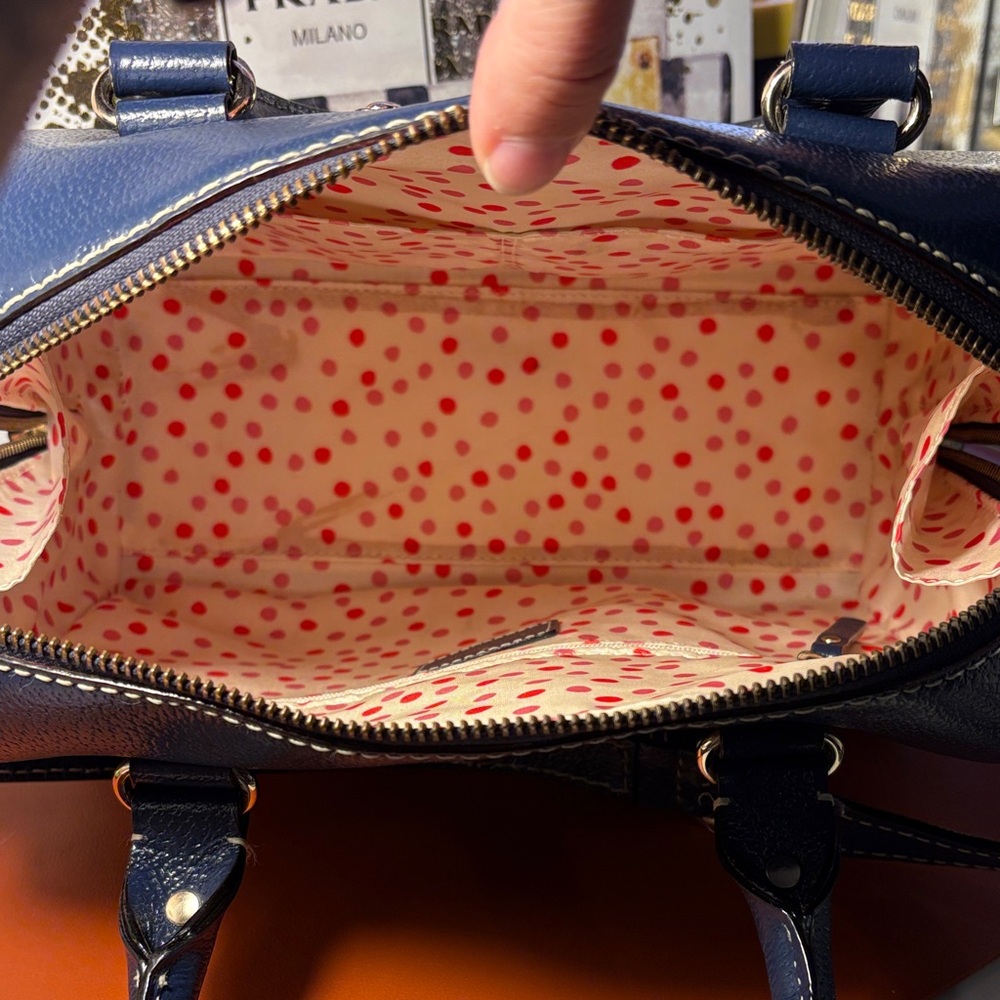 Kate Spade Navy Blue Satchel - image 6